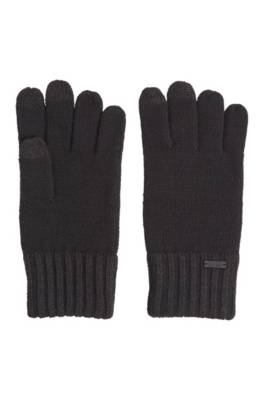 Gants en laine mélangée pour écran tactile