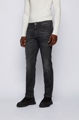 dark grey stretch jeans