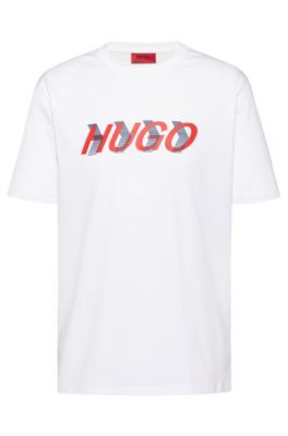 HUGO - Unisex cotton-jersey T-shirt 