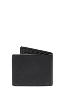 HUGO - Matte-leather trifold wallet 