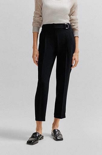 Contrast Lace High Slit Longline Top & Pants Set Women Solid Color