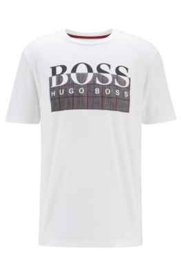 BOSS - Pima-cotton T-shirt with new 