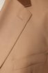 Double-breasted relaxed-fit tuxedo suit in Italian silk, Light Brown