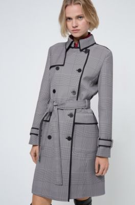 hugo boss double breasted trench coat