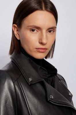 ladies boss leather jacket