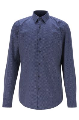 blue hugo boss shirt