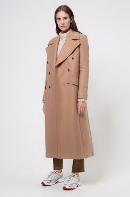 hugo boss funnel neck coat