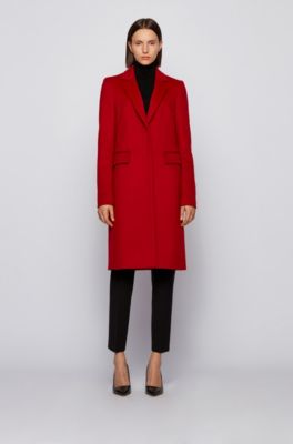 hugo boss red coat