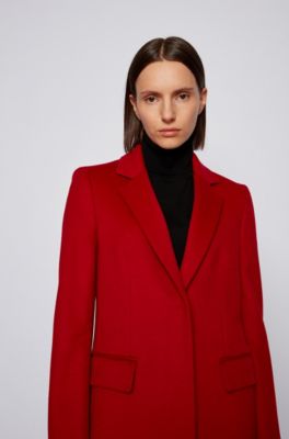 Klassische Mantel Fur Damen Rot Hugo Boss