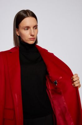 hugo boss red coat