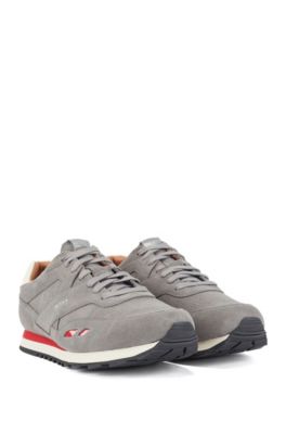 boss trainers grey