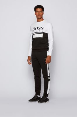 boss athleisure low top knit trainers