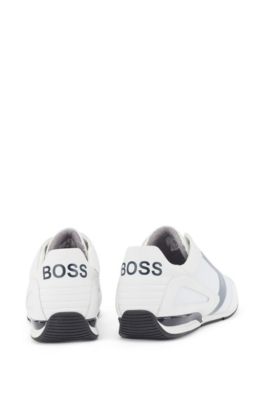 white boss shoes