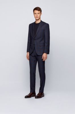 hugo boss plain toe leather derby