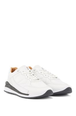 hugo boss white tennis shoes