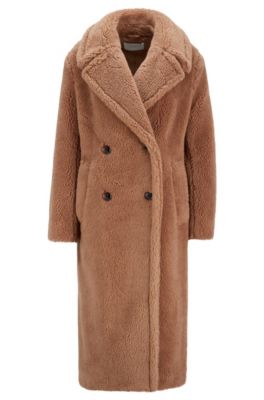 hugo boss brown coat