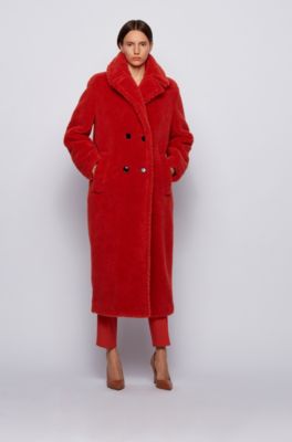 teddy coat red