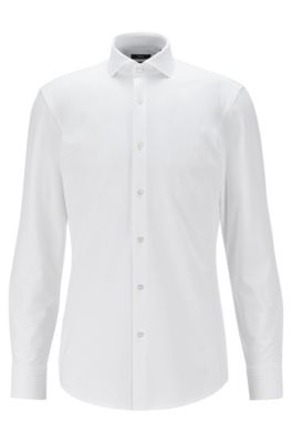 hugo boss slim fit white shirt