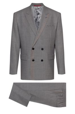 Double-breasted oversized-fit suit 