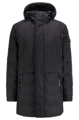 hugo water repellent down jacket