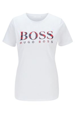 hugo boss white t shirt women's