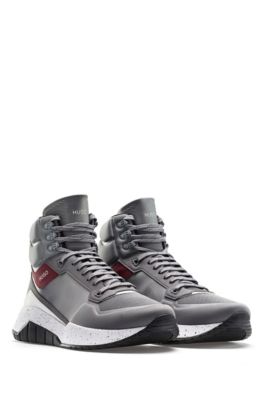 mens grey hugo boss trainers