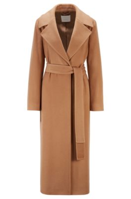 hugo boss wool coat womens