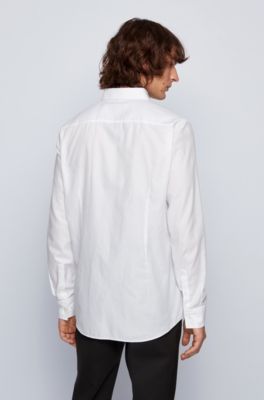 hugo boss white jilias oxford shirt