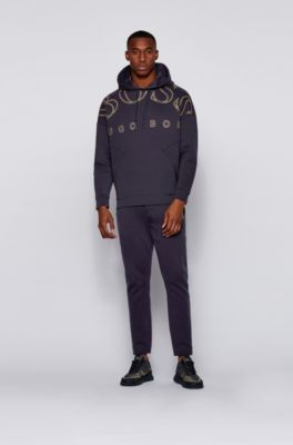 black and gold hugo boss hoodie