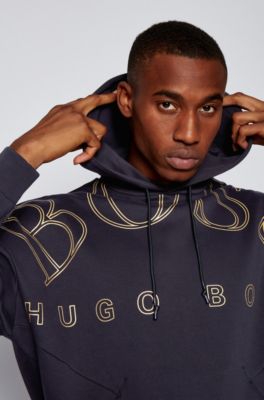 black and gold hugo boss jumper