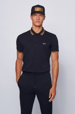 hugo boss polo gold