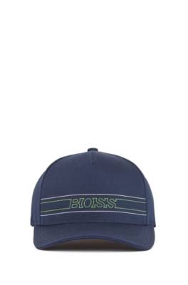 Casquette à logo en coton mélangé structuré