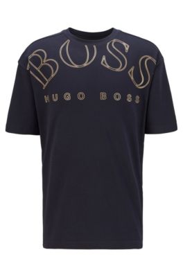 black and gold hugo boss sweatshirt