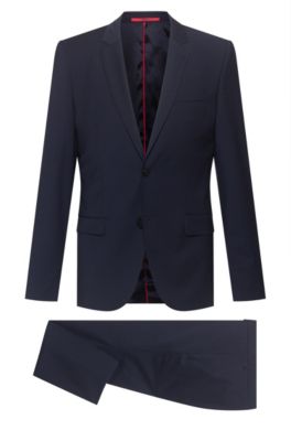 costume bleu marine hugo boss