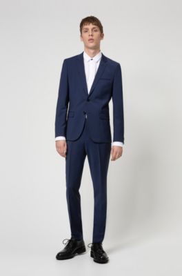 HUGO - Extra-slim-fit suit in a wool blend