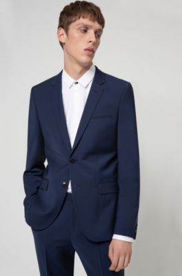 HUGO - Extra-slim-fit suit in a wool blend