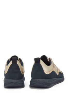 black and gold hugo boss trainers