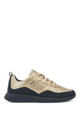 hugo boss black and gold trainers