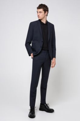 hugo boss fitted suit