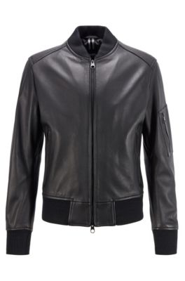 Bomber-style jacket in nappa leather 