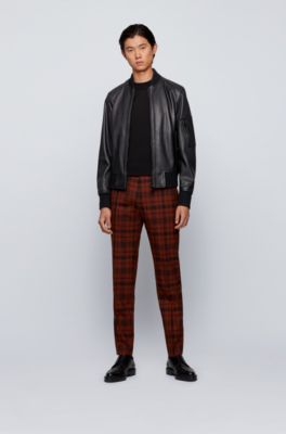 Bomber-style jacket in nappa leather 