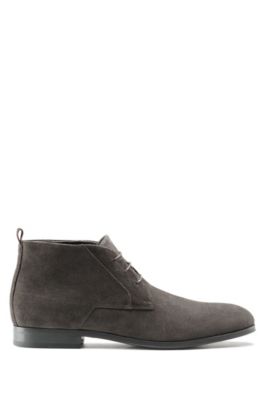 HUGO - Lace-up desert boots in suede