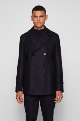 hugo boss peacoat