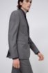 Regular-fit suit in micro-patterned virgin-wool serge, Light Grey