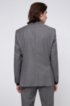 Regular-fit suit in micro-patterned virgin-wool serge, Light Grey