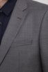Regular-fit suit in micro-patterned virgin-wool serge, Light Grey