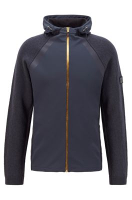 hugo boss jumper black and gold