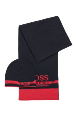 hugo boss scarf and gloves set