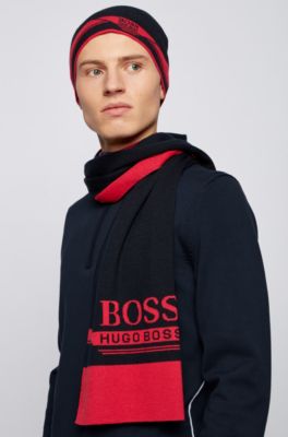 hugo boss hat and scarf set