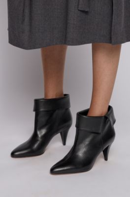 BOSS - Ankle boots in Italian leather 